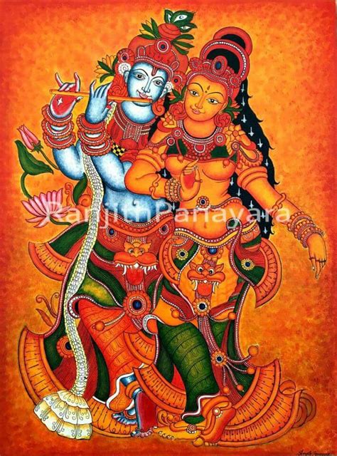 Acrylic Painting Kerala Mural Painting Indian Art Paintings Mural