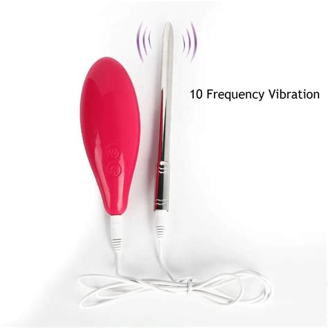 10 Mode Vibrating Stainless Catheter Urethral Sound Sex Toys Catheters Male Chastity Device