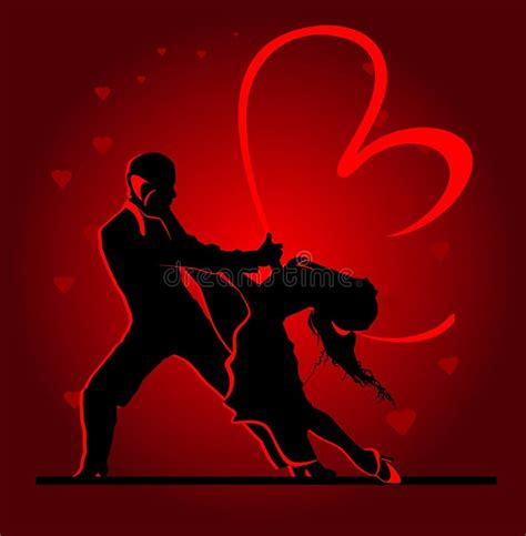 Young Couple Dancing The Waltz Stock Vector Illustration Of Couple
