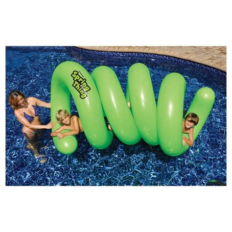The Swimline Spring Thing Inflatable Pool Toy Is Wacky Water Fun Pool Rafts Inflatable Pool