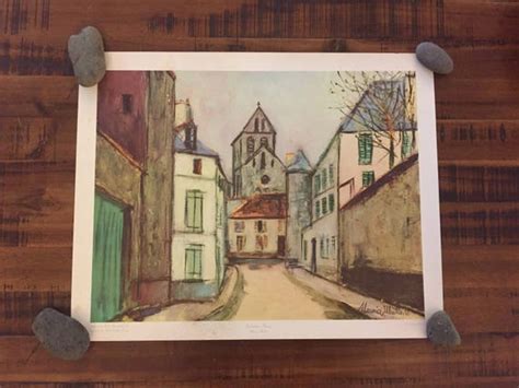 Suburban Street By Maurice Utrillo Vintage Print With Etsy