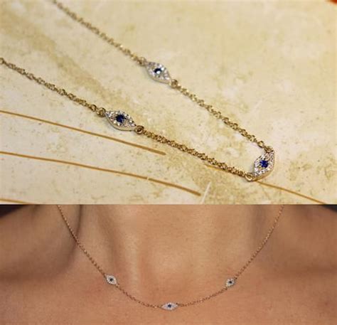 Fine Turkish Evil Eye Necklaces Charm Jewelry Silver Jewelry Handmade