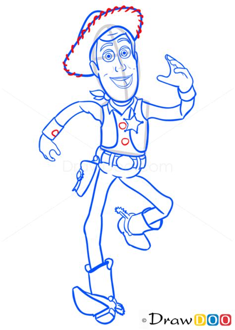 How To Draw Sheriff Woody Toy Story
