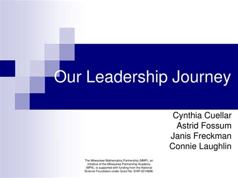 Ppt Our Leadership Journey Powerpoint Presentation Free Download