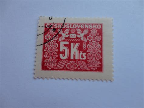 5kcs Old Ceskoslovensko Postage Stamp Postage Stamps Stamp Postage