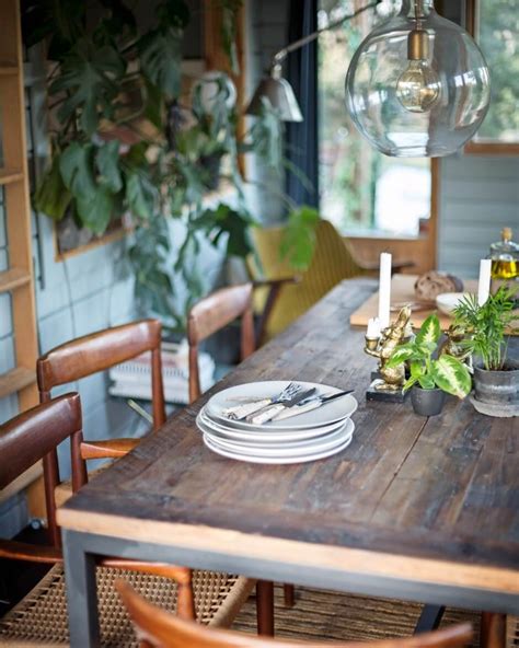 A Swedish Summerhouse Filled With Vintage Design Dining Table In