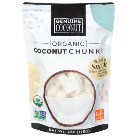 Genuine Coconut Organic Coconut Chunks 4 Oz Frys Food Stores