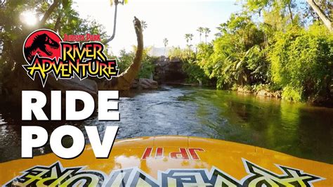 Jurassic Park River Adventure Official Ride Pov Islands Of