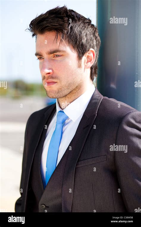 Portrait Of Man In Suit Stock Photo Alamy