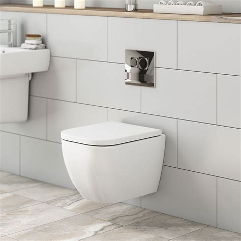 Mode Ellis Short Projection Wall Hung Toilet With Soft Close Seat