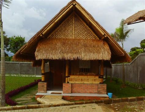 contoh gambar desain rumah bambu unik rumah bagus minimalis