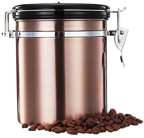 A coffee bean is a seed of the coffea plant and the source for coffee. Generic 1.5L Stainless Steel Coffee Bean Storage Container Canister CO2 Valve Free Scoop price ...