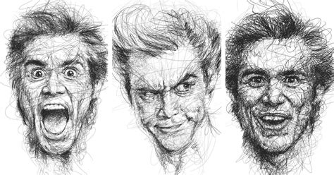Artist Vince Low Pays Homage To Funny Jim Carrey Faces In His Series Of