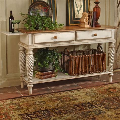 Vintage Cottage Country Style Entry Hall Way Accent Console Table