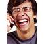 Laughing Guy With Cell Phone  Technology Photos On Creative Market