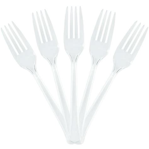 Jam Plastic Forks Clear 48 Disposable Forkspack