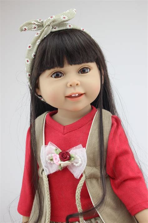 Dolls with long hair for toddlers. Aliexpress.com : Buy 18'' 45CM GIRL dolls black Long hair ...
