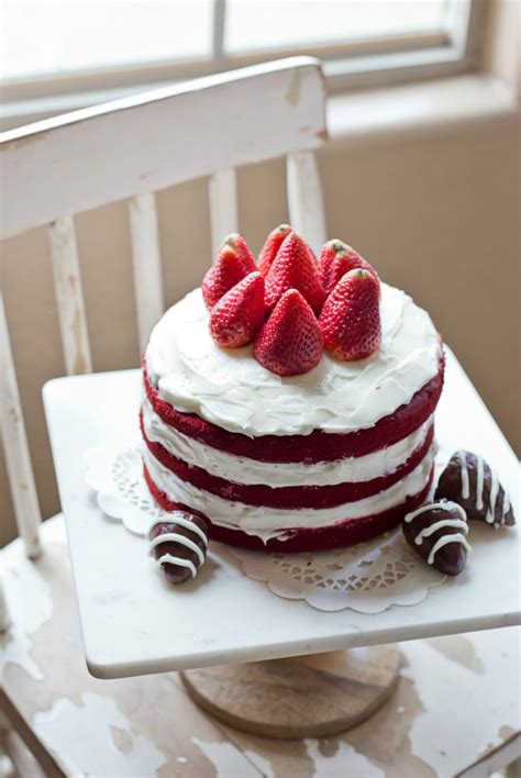 Red velvet is a huge hit down. Easy Naked Red Velvet Cake 3 | A Night Owl Blog