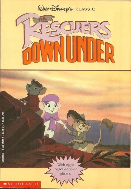 Walt Disney The Rescuers Down Under Scholastic Paperback Full