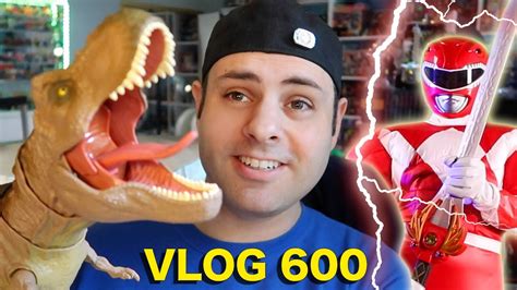 Dancing Power Rangers And Jurassic Park Dinosaur Chase Vlog 600 Youtube