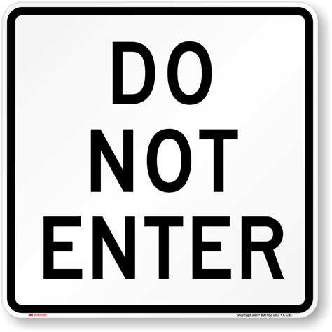 Printable Do Not Enter Sign