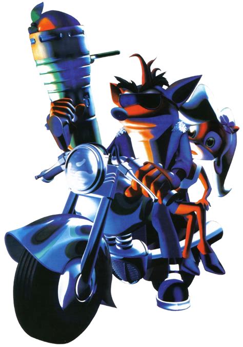 Crash Bandicoot Warped Crash And Coco Bike By Paperbandicoot On