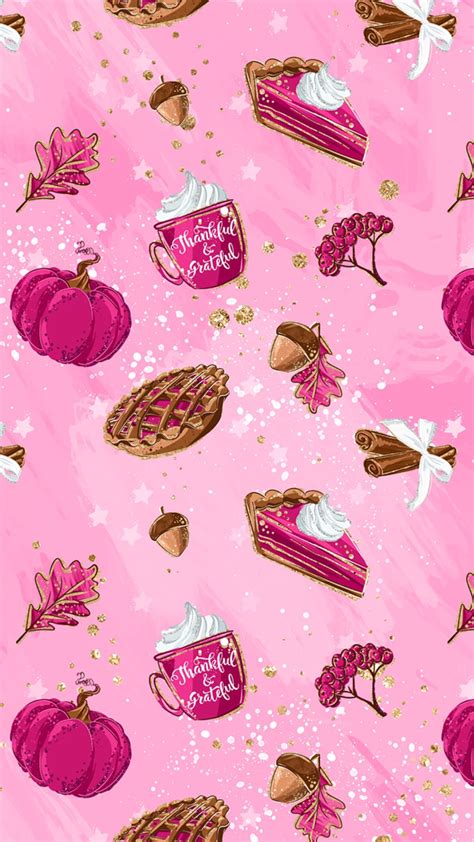 Thanksgiving Pink Aesthetic Wallpapers Wallpaper Cave