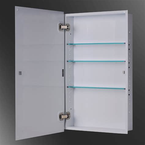 Its quality, polished edge mirror on the door lends a flawless reflection. Euroline 18" x 24" Recessed Beveled Edge Medicine Cabinet ...