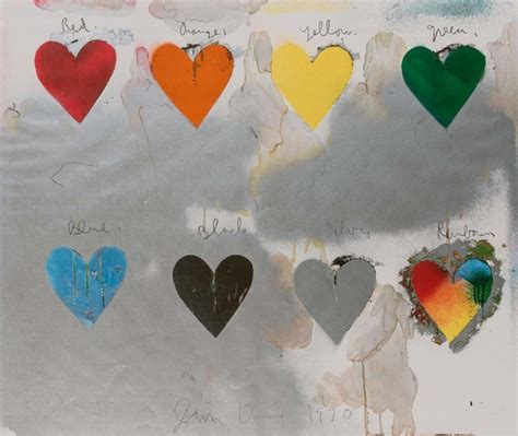Jim Dine Eight Hearts 1970 Artsy