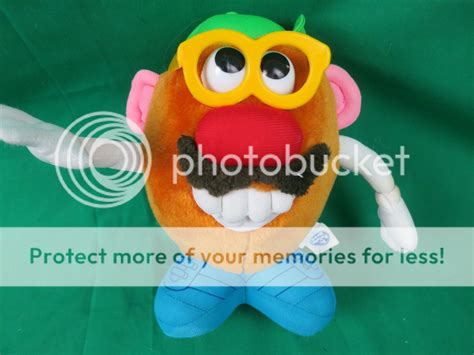 1998 Nanco Mr Potato Head Hasbro Funny Face Plush Stuffed Animal Toy