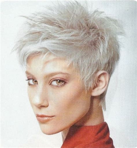 Ultra Short And Platinum This Very Spikey Sassy Hairstyle Design