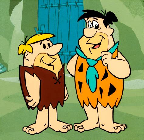 the flintstones fred and barney publicity cel hanna barbe… flickr