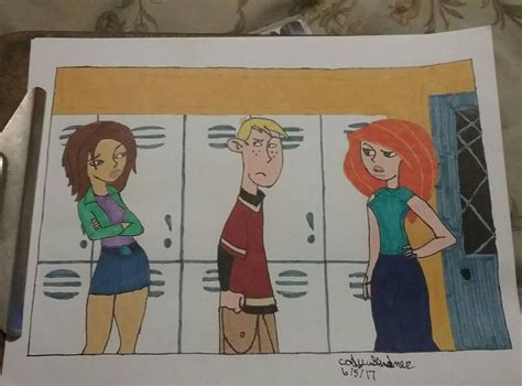 Ron Stoppable Kim Possible And Bonnie Rockwaller By Cgood123 On Deviantart
