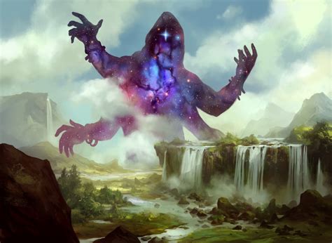 Kruphix God Of Horizons Mtg Art From Journey Into Nyx Set By Daarken