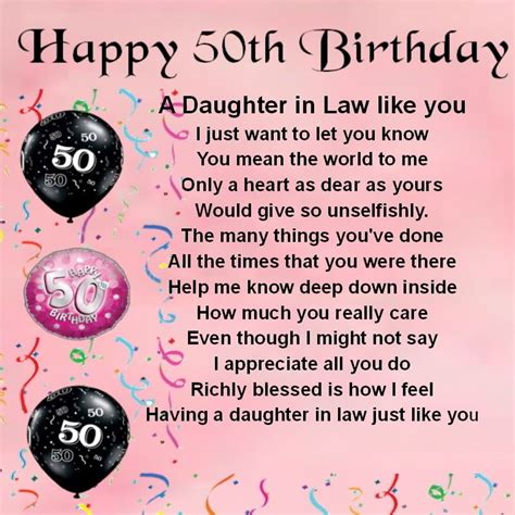 You can add as many tags as you want, so whether. Personalised Coaster - Daughter in Law Poem - 50th ...