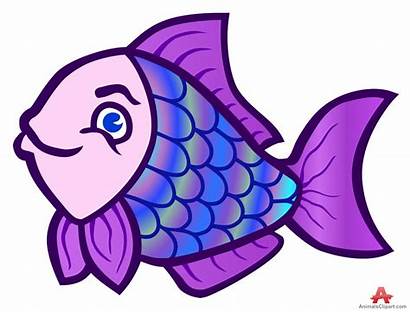 Fish Clipart Colorful Purple Animals Tropical Cliparts