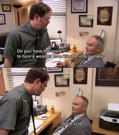 Even Dwight Knew When You Might Need To Stab Someone Creed Is Your