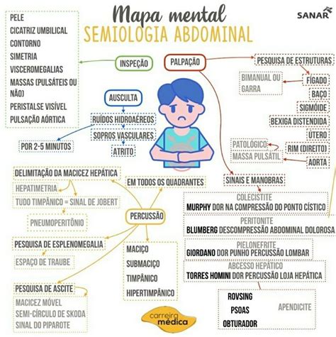 Mapa Mental Semiologia Abdominal Semiologia Básica
