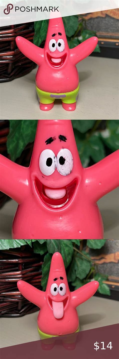 Spongebob Patrick Star Sonic Push Button Pop Out Tongue Figure 4