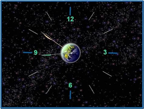 7art Earth Clock Screensaver Download Screensaversbiz