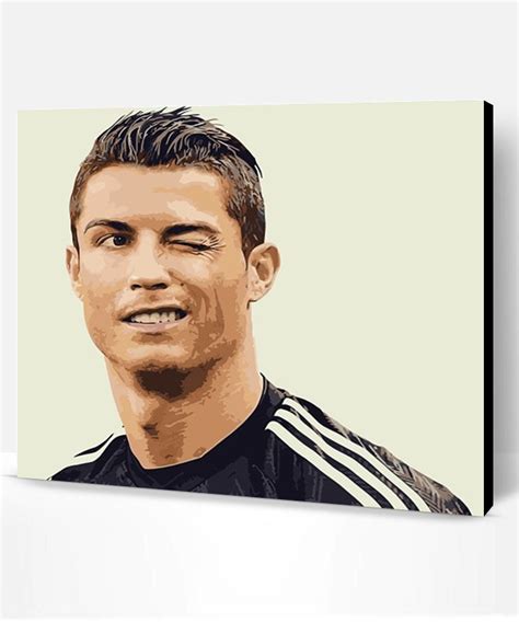 Handsome Cristiano Ronaldo Sport Paint By Numbers Paint By Numbers Pro
