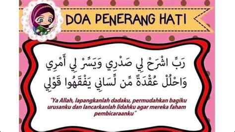 Doa penerang hati dan memulakan bacaan. DOA SEBELUM BELAJAR DAN DOA PENERANG HATI - Program ...