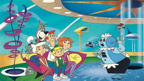 The Jetsons Animated Tv Series Cast In Flying Car And Rosie Robot Publicity Photo C 170 Humtv