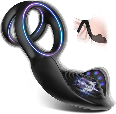 Amazon Com Vibrating Cock Ring For Couple Sensivo In Dual Penis