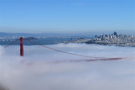 Foggy Day In San Francisco Bay Area Stock Image Image Of Francisco
