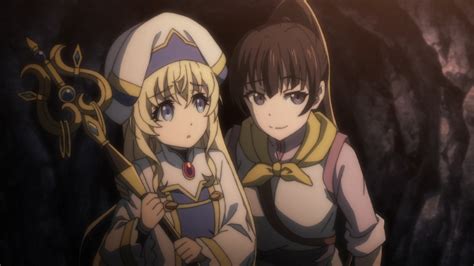 A young priestess has formed her first adventuring party, but almost immediately they find themselves in distress. newbie adventurers venturing a goblin cave - Source Anime