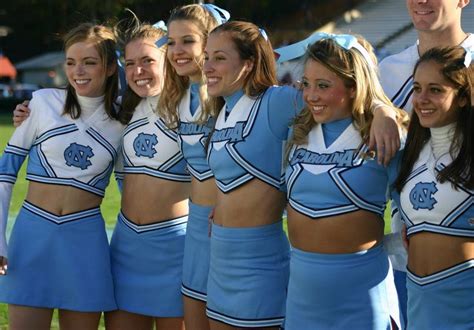 Pin By Fan Of Redheads On Photo Tribute To Unc Cheerleaders Unc Fans Only Cheerleading