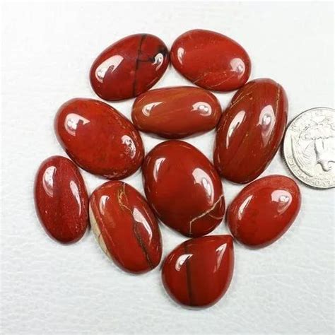 Natural Red Jasper Cabochon Gemstone Packaging Type Box At Rs 15gram