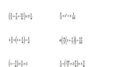 mixed operation worksheet