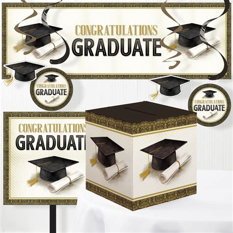 Classic Graduation Decorations Kit